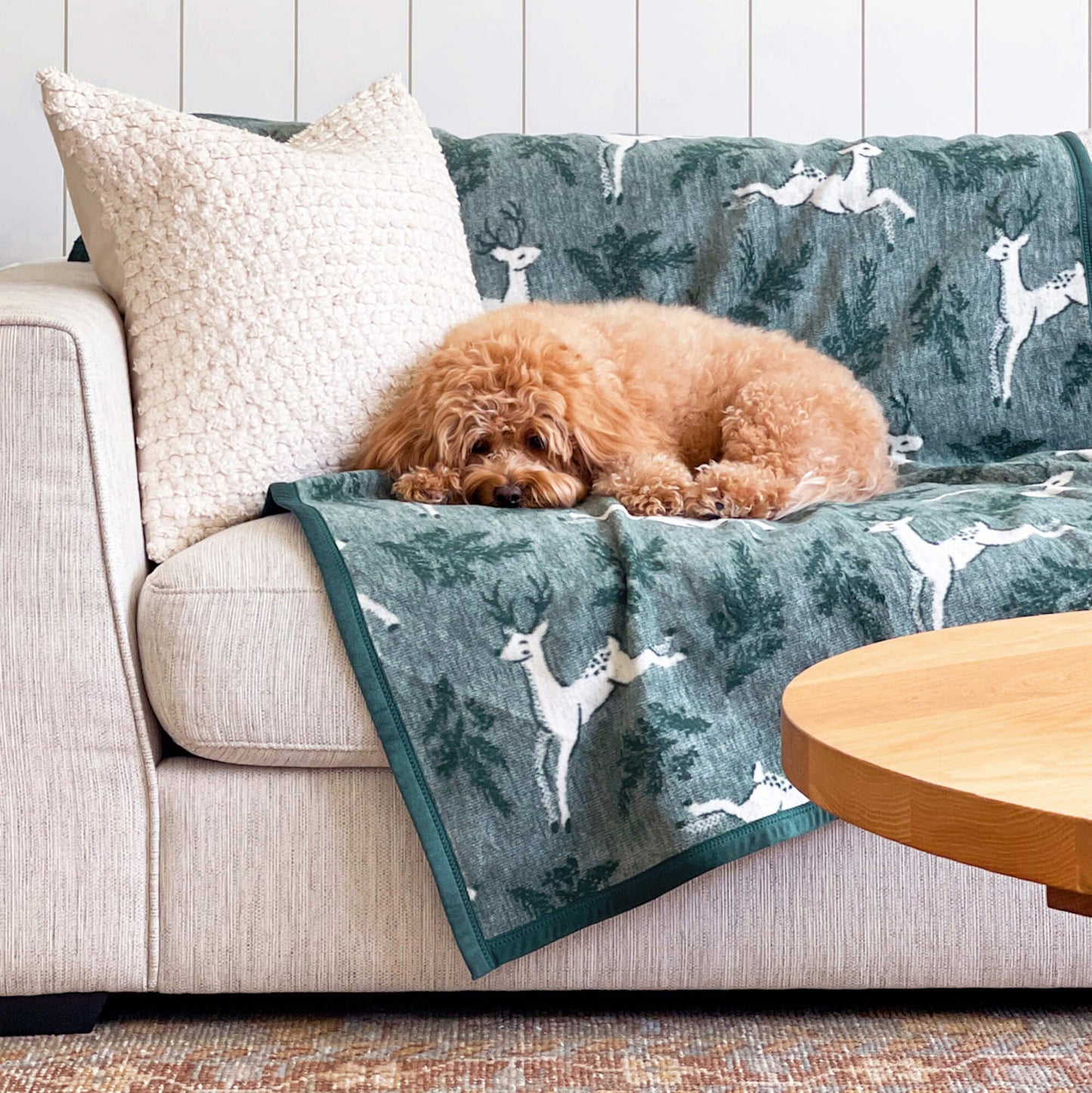 Harborview Herringbone Cornflower Dog Blanket